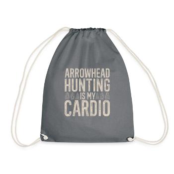 Arrowhead Hunting Arrowhead Collector - Drawstring Bag - grey - Front