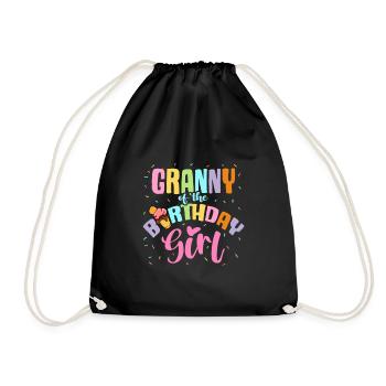 Crème glacée Fête d’anniversaire Grand-mère Crème glacée - Sac de sport léger - noir - Devant