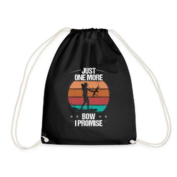 Pêche à l’arc Juste un arc de plus je promets Bowhunter - Sac de sport léger - noir - Devant