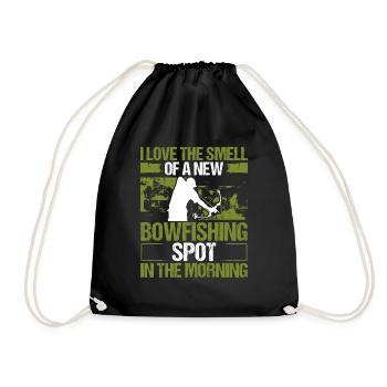 Bowfisher Fisherman Airboat Found new Bowfishing - Turnbeutel - Schwarz - Vorne
