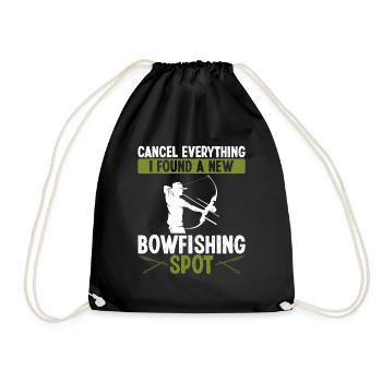 Bowisher Fishing Everything found new Bowfishing - Turnbeutel - Schwarz - Vorne