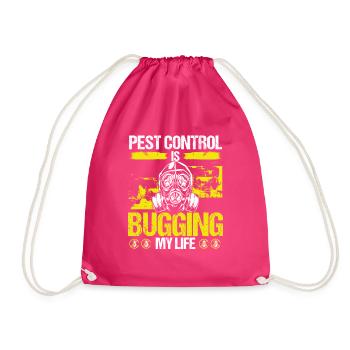 Pest Control Worker Animal Control Officer - Turnbeutel - Fuchsia - Vorne