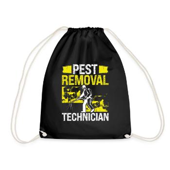 Pest Removal Technician Pest Control Worker Bugs - Turnbeutel - Schwarz - Vorne