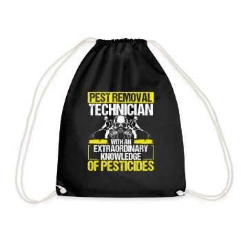 Pest Control Worker Pesticide Animal Control - Turnbeutel - Schwarz - Vorne
