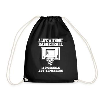 Basketball Basketball Basketball Lovers Club - Drawstring Bag - black - Front