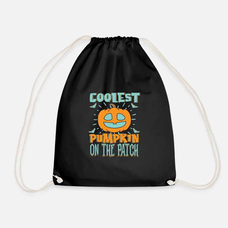 Halloween Tshirt - Drawstring Bag - black