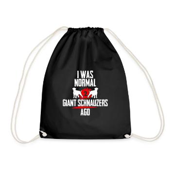 J’étais normal 2 schnauzers géants avant - Sac de sport léger - noir - Devant