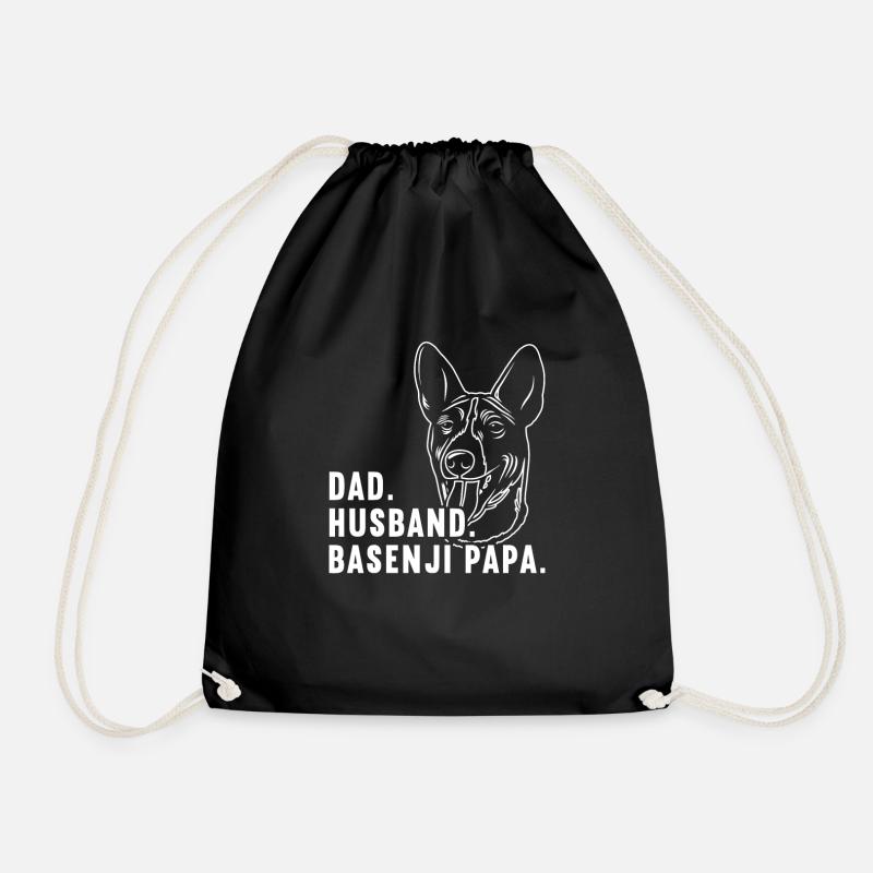 Basenji Dog Cadeau - Sac de sport léger - noir