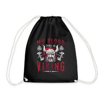Norse Viking Mythology Drinking Design for Viking - Turnbeutel - Schwarz - Vorne