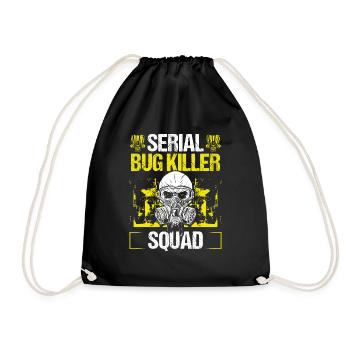 Pest Control Worker Bug Squad Animal Control - Turnbeutel - Schwarz - Vorne