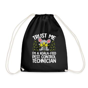 Pest Control Worker Animal Control Officer - Turnbeutel - Schwarz - Vorne
