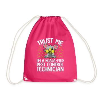 Pest Control Worker Animal Control Officer - Turnbeutel - Fuchsia - Vorne