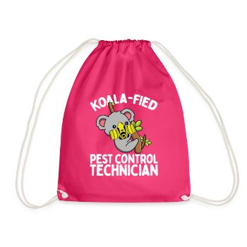 Pest Control Technician Koala Animal Officer - Turnbeutel - Fuchsia - Vorne