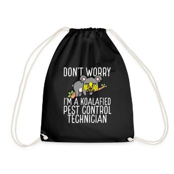 Koala Pest Control Technician Animal Control - Turnbeutel - Schwarz - Vorne