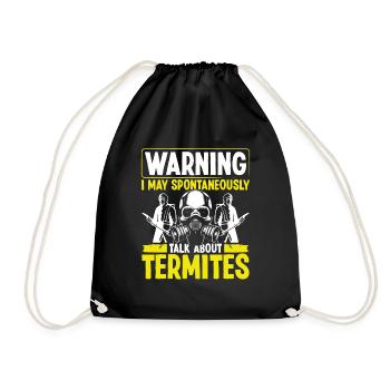 Termite Control Technician Pest Control Officer - Turnbeutel - Schwarz - Vorne
