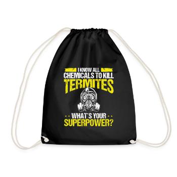 Termite Control Technician Pest Control Officer - Turnbeutel - Schwarz - Vorne