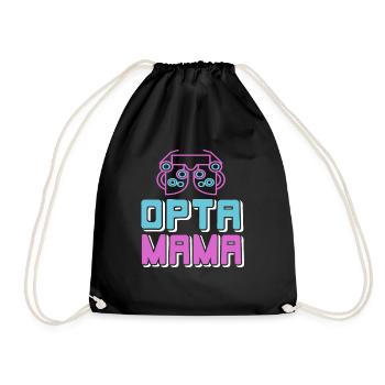 OPTA MAMA Cool Retro Ophthalmologist T-Shirt - Drawstring Bag - black - Front