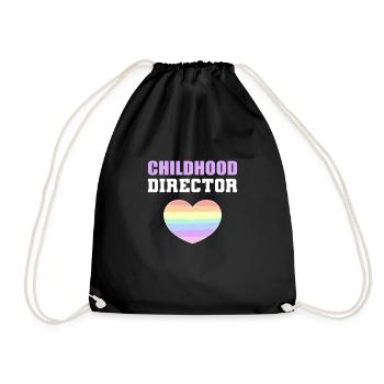 Directeur de la garde d’enfants. Appréciation de l' - Sac de sport léger - noir - Devant