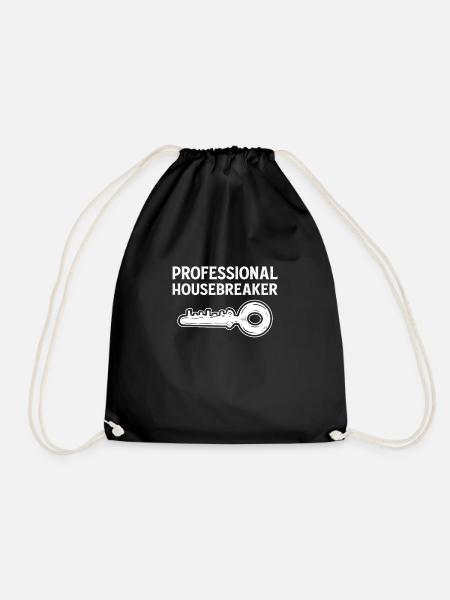 Professioneller Hauseinbruch. Schlösser Knacken. - Turnbeutel - Schwarz