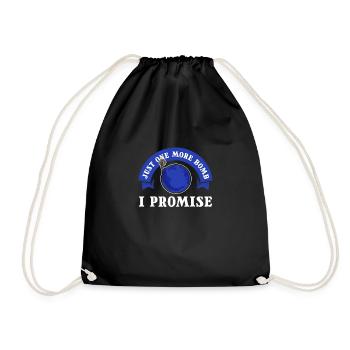 Only one more bomb, promised. policeman - Drawstring Bag - black - Front