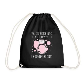 You can never have too many fragrance oils. - Drawstring Bag - black - Front