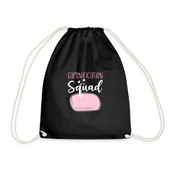 Commande de saponification. Production de savon - Sac de sport léger - noir - Devant