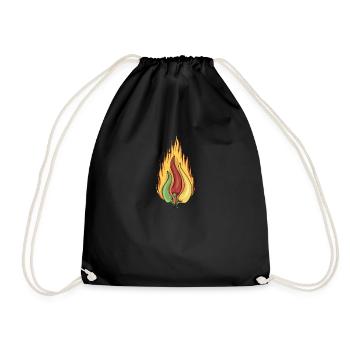 Chili Jalapenos Habaneros Carolina Reaper - Drawstring Bag - black - Front