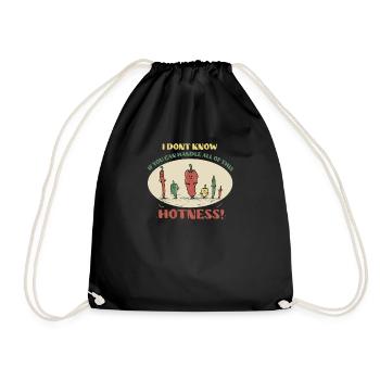 Chili Jalapenos Habaneros Carolina Reaper - Drawstring Bag - black - Front