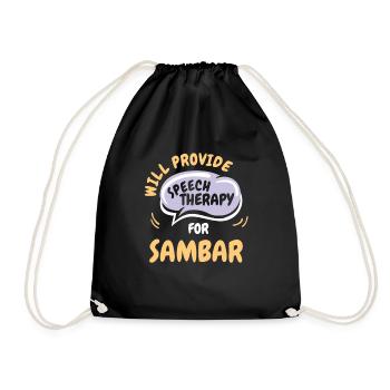 Fournir une orthophonie pour Sambar Funny Speech - Sac de sport léger - noir - Devant