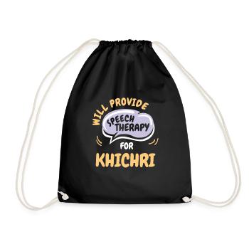Fournir une orthophonie pour khichri funny speech - Sac de sport léger - noir - Devant