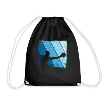 Retro Water Polo Vintage Water Sports - Drawstring Bag - black - Front