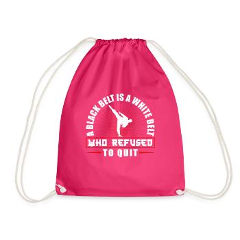 Karate Black Belt Gi Uniform A - Turnbeutel - Fuchsia - Vorne