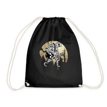Drôle de guitariste maman jouant de la musique de guitare Hallowe - Sac de sport léger - noir - Devant