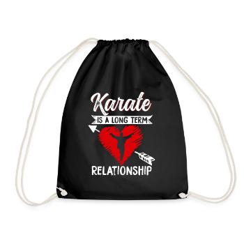 Karate Black Belt Gi Uniform - Turnbeutel - Schwarz - Vorne