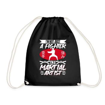 Karate Black Belt Gi Uniform I'M - Turnbeutel - Schwarz - Vorne
