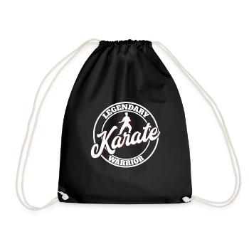 Karate Black Belt Gi Uniform - Turnbeutel - Schwarz - Vorne
