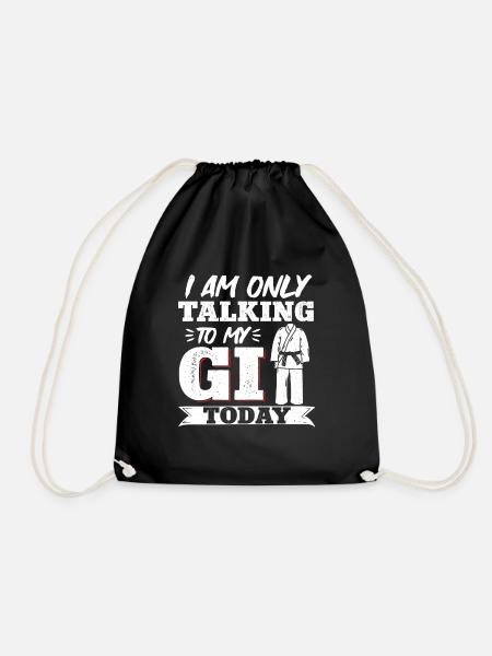 Karate Black Belt Gi Uniform I Am - Turnbeutel - Schwarz