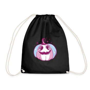 Transgender Pride Pumpkin LGBT Trans Flag - Turnbeutel - Schwarz - Vorne