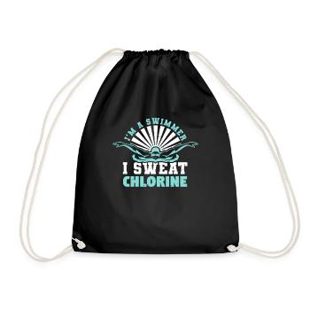 Je suis un nageur, je transpire clorine - Sac de sport léger - noir - Devant