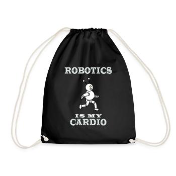Robotics as Cardio Engineering Electronic - Drawstring Bag - black - Front