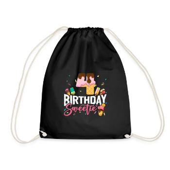 Crème glacée 4 ans B-Day Crème glacée 4e anniversaire - Sac de sport léger - noir - Devant