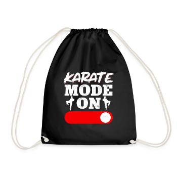 Karate Black Belt Gi Uniform - Turnbeutel - Schwarz - Vorne