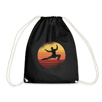 Karate Black Belt Gi Uniform - Turnbeutel - Schwarz - Vorne