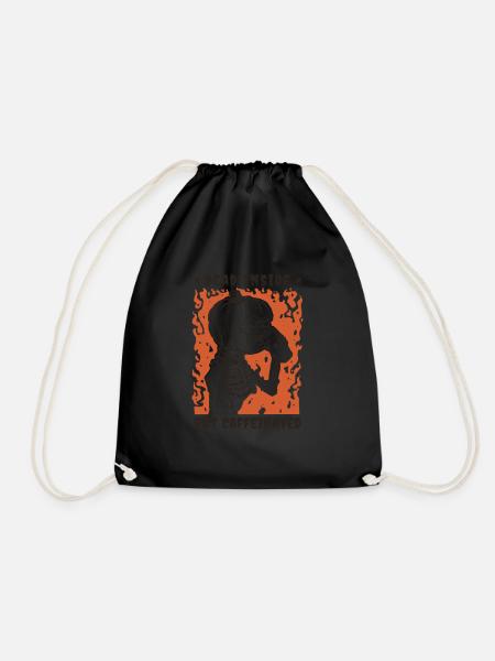 Dead Inside But Caffeinated Halloween Coffee - Turnbeutel - Schwarz