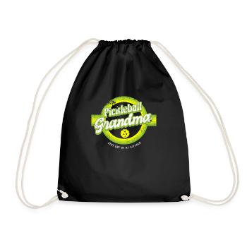 Pickleball Oma Stay Out Of My Kitchen Shirt - Turnbeutel - Schwarz - Vorne
