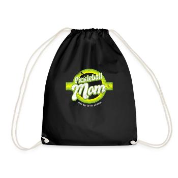 Pickleball Mom Stay Out Of My Kitchen Shirt - Drawstring Bag - black - Front