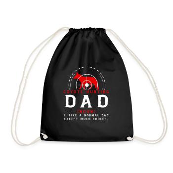 Coyote Hunting Daddy - Drawstring Bag - black - Front