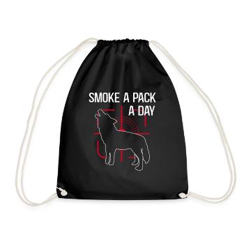 Cadeau de chasse au coyote Coyote - Sac de sport léger - noir - Devant