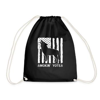 Cadeau de chasse au coyote Coyote - Sac de sport léger - noir - Devant