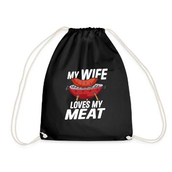 Butcher Butcher Butcher Butcher's Gift - Drawstring Bag - black - Front